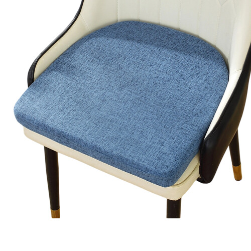 Cotton Linen Fabric Cushion High Elasticity Thick-Deep Blue 1