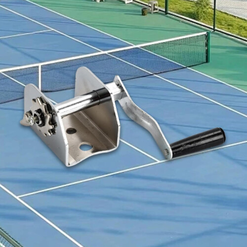 Sports Net Tightening Winch Quick Setup Manual Crank Adjustable Size Net Compatibility Black 2