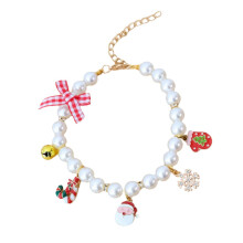 Decorative dog collars, clothingresistant kitten collars, pearl bead collars, cat accessories