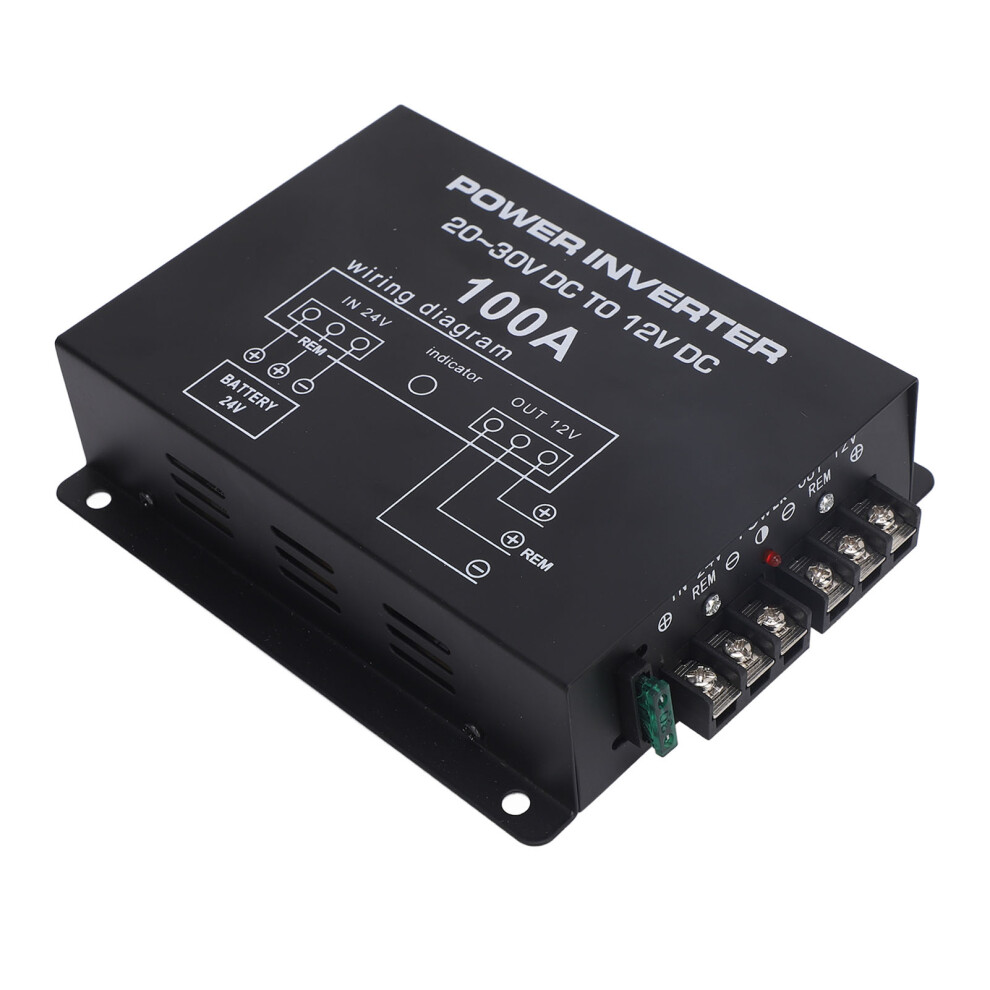 Car Dc 24V To 12V Voltage Converter 100A Step Down Reducer For Trucks Buses 7891381210057