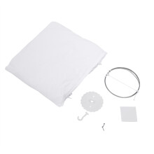 Dosel de cama de princesa para niñas, dosel decorativo para habitación, mosquitera de encaje gris de algodón suave y cómodo, dosel de cama fácil