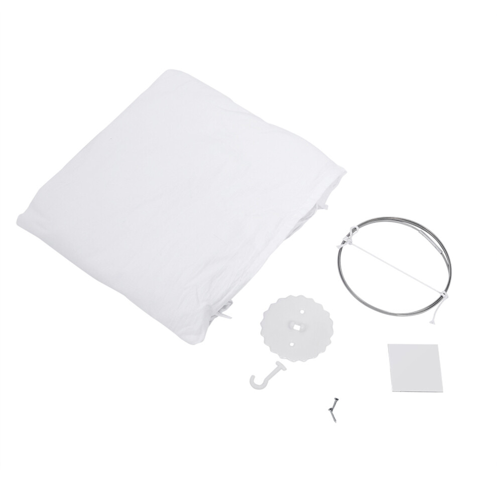 Easy Install Bed Canopy for Canopy Bed, Princess Bed Canopy Gray Lace Mosquito Net Creates A Safe Comfortable Space, Chiffon Bed Curtains for Kids