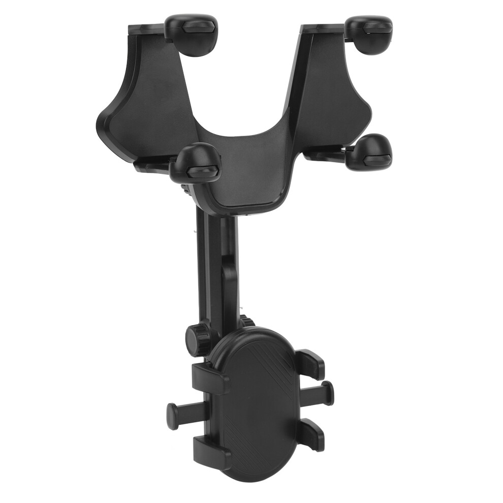 Multifunctional Car Rearview Mirror Phone Holder, Abs Metal, Stable Mount 8161369125772