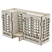 Modèle d'assemblage d'immeuble d'appartement en bois,-2