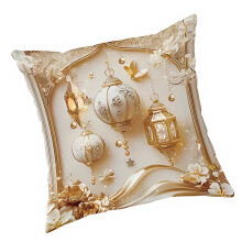 Waschbarer kurzer Plüsch-Sofa-Kissenbezug mit-2