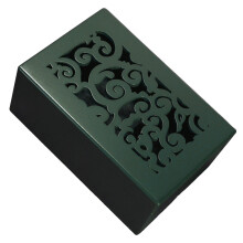 Wooden Jewelry Box Music Box,Wooden Mechanism Wind Up-Green