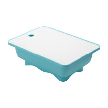 Effizienter Abtropfkorb mit Schneidebrett-Set zum Waschen-Blau