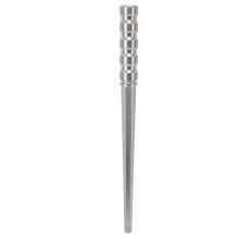 Insert en acier massif de qualité supérieure, bouchon urétral finement poli avec design multi-perles et extrémité lisse, forme conique