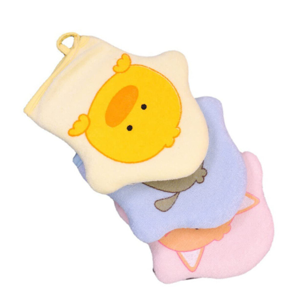 4piece bath sponges for cartoon sponges, soft and gentle for exfoliating sensitive skin.