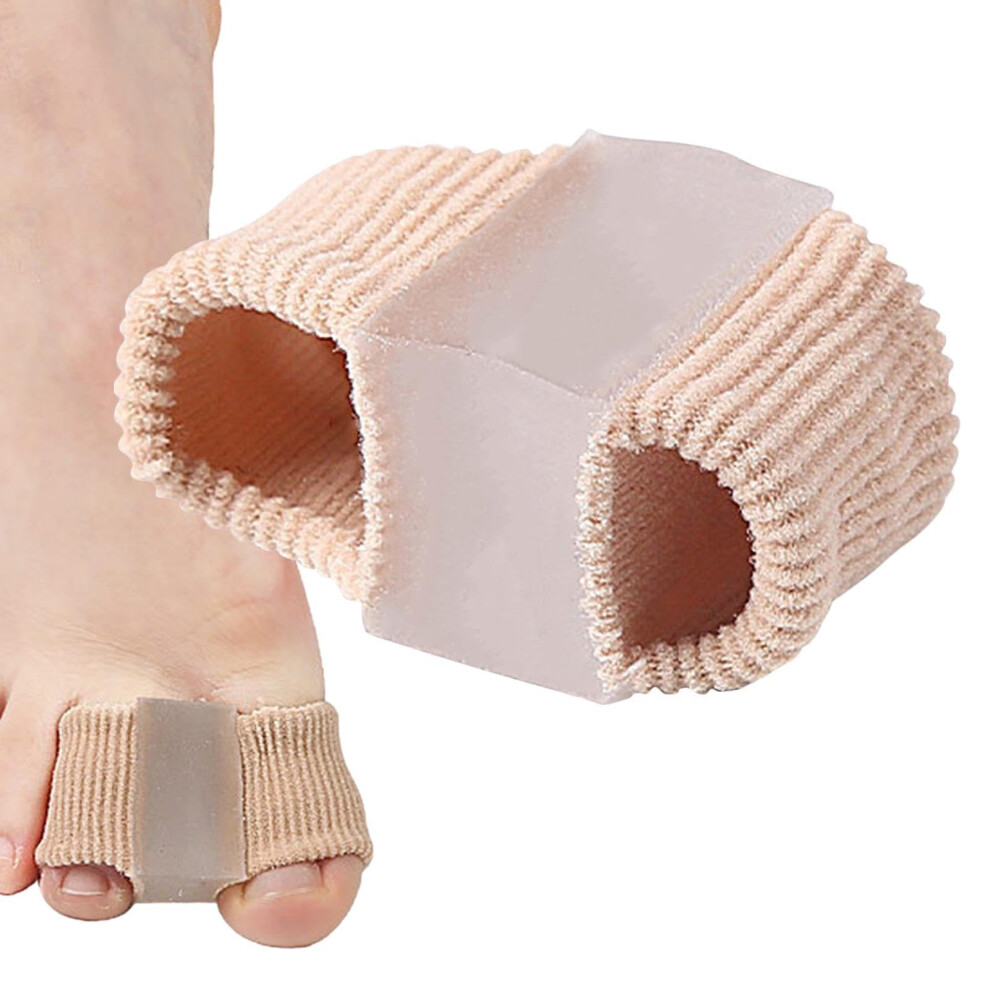 Gel Toe Separator  2Ring Toe Cushion for Overlapping Toes, Yellow (S)