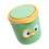 Desktop Trash Container Cartoon Theme Odor Resistant PP-Green 1