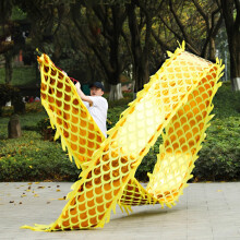 Chinese Dragon Dance Streamer, Dragon Poi, Spinning Dragon Scales, Fly Dancer Toy Blue/Yellow/Red