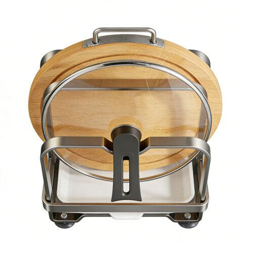 Carbon Steel Kitchen Countertop Rack with Removable Drain-1 M