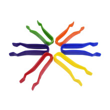 Craft Tweezers Plastic 6Piece Set For Sticker Bead Jewelry Making Model Making DIY Projects Kit