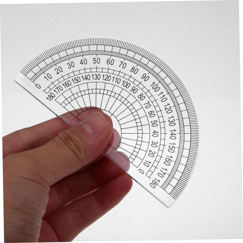 Essential Triangle Ruler Protractor Set 6Piece Ruler Set for Students Geometric Triangle Ruler Plastic Angle Measurer 1