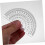 Stable triangle ruler protractor set made of plastic, 6piece math geometry set for classroom and home use. 2