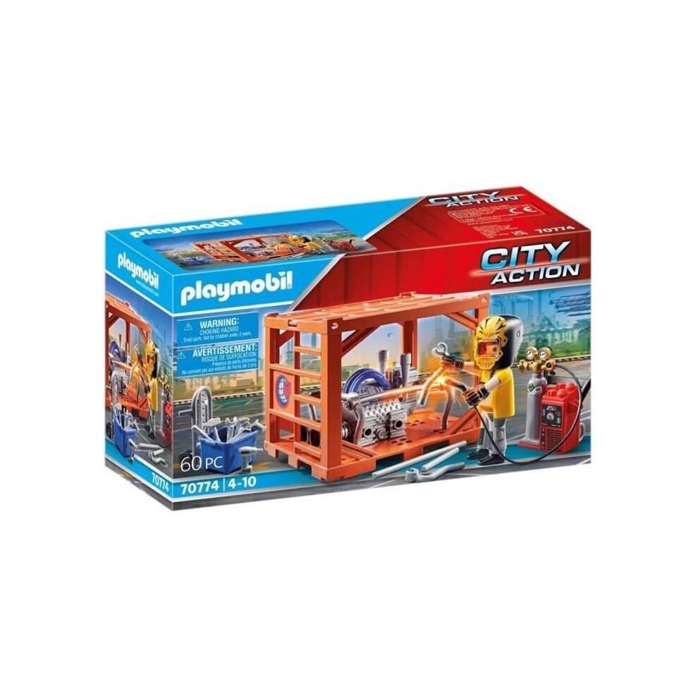 Playmobil Multicolour Container Manufacturer Playset