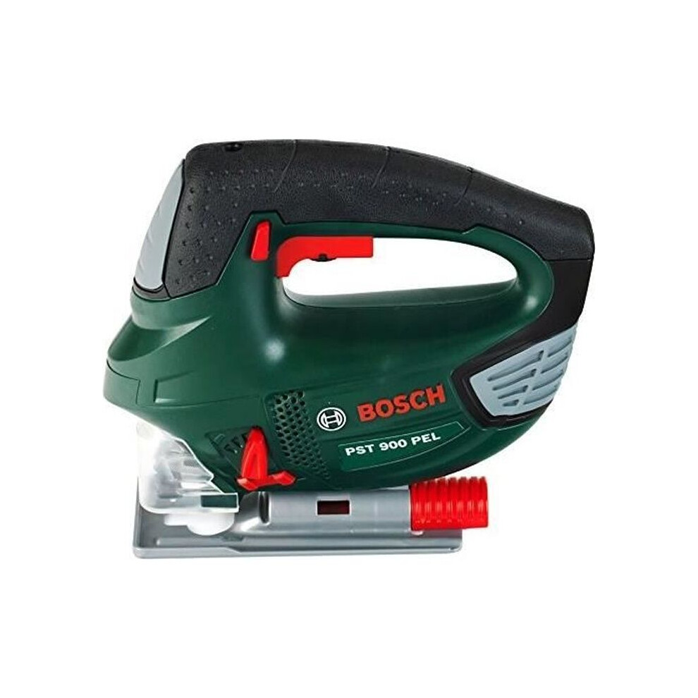 Klein Theo 8379 Bosch Jigsaw I Battery-Powered With Up-And-Down Jigsaw Motion, And Sound Effects I Dimensions: 14.5 Cm X 17 Cm X 5 Cm I Toy For Light