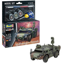 Model Kit - REVELL - Spähwagen Fennek 63356 - Scale 1:72 - 90 pieces - Multicolored plastic