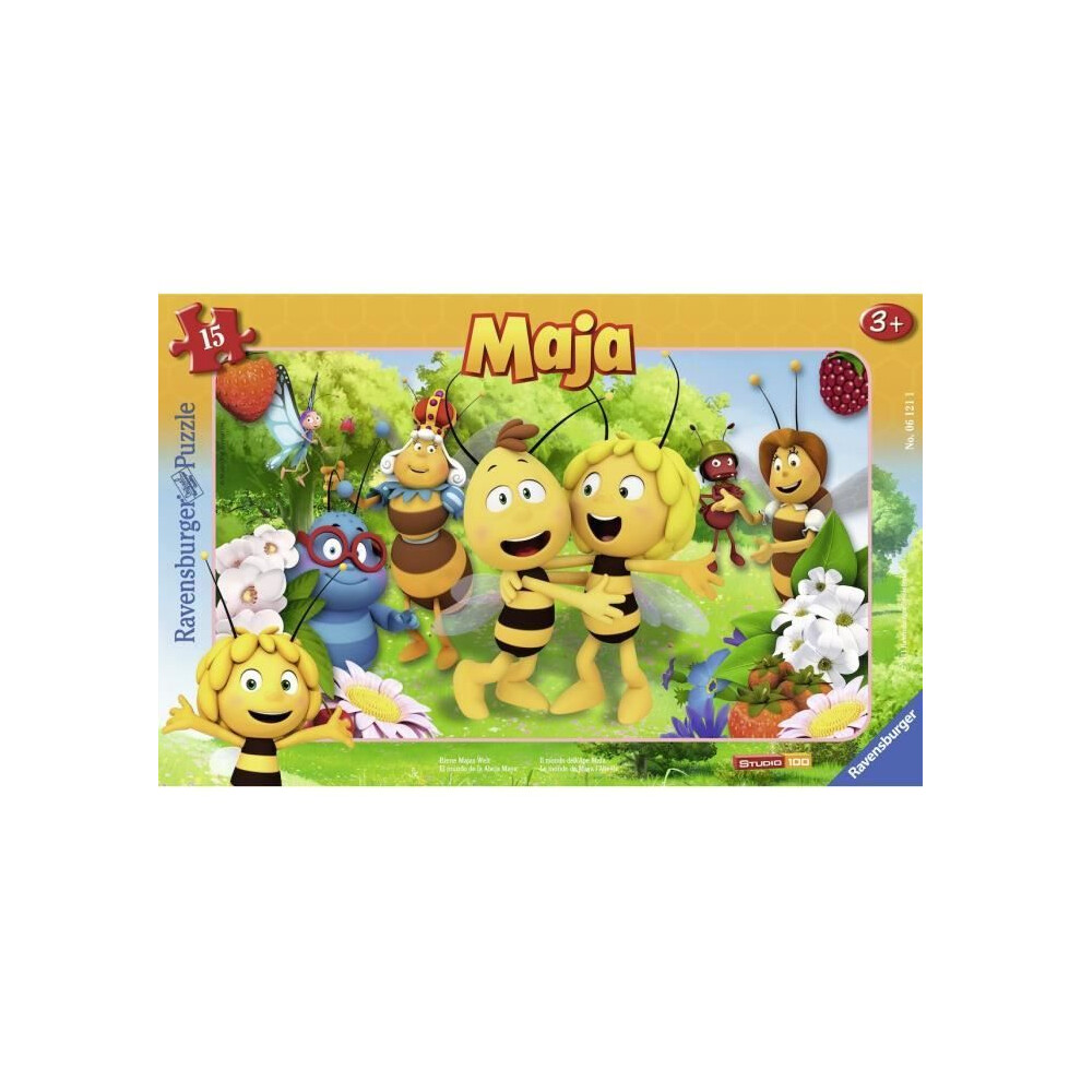 Ravensburger Frame Puzzle - Maya The Bee - 15 Pieces - Humans And Characters Theme
