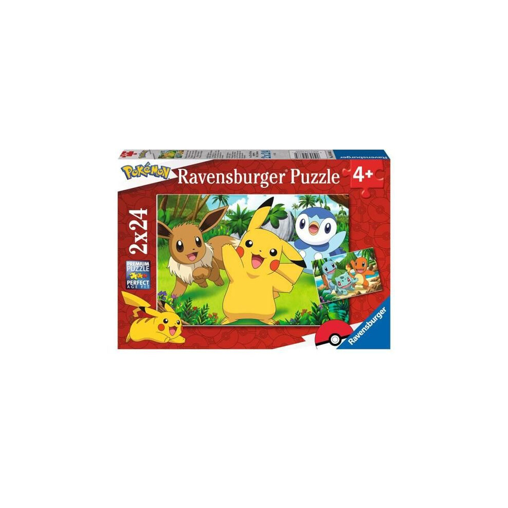 Ravensburger Pokemon, 2X24pc - Jigsaw Puzzle