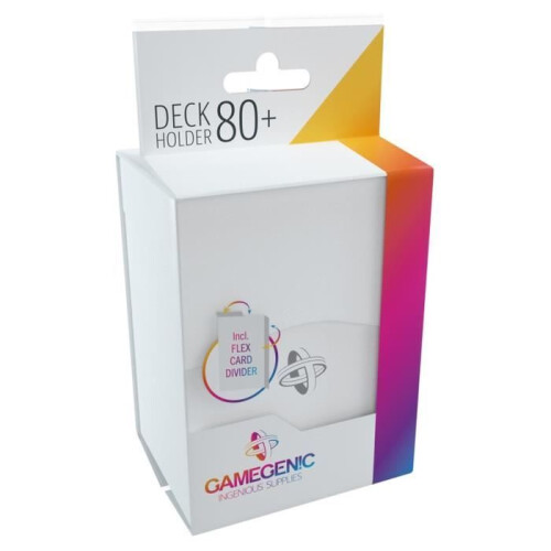 Gamegenic 80-Card Deck Holder White - Board Game