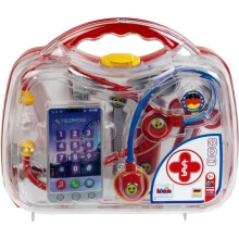 Arztkoffer mit Smartphone und elektronischem Thermometer - KLEIN - 4368 - Unisex - 3 Jahre - Rot