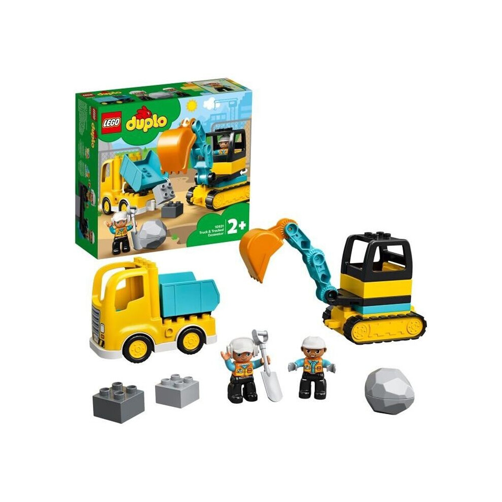 LEGO DUPLO: Truck & Tracked Excavator 10931 set with figures - Image 2