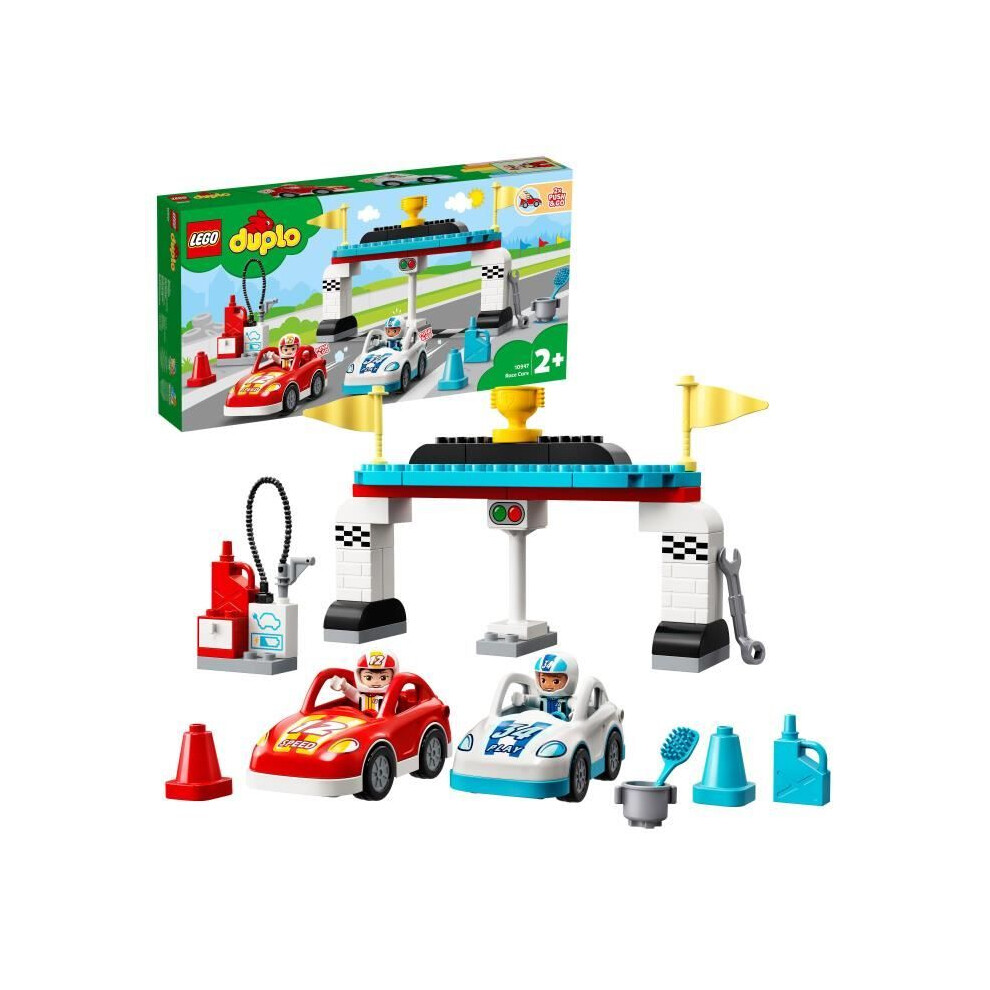 Lego 10947 Duplo Race Cars Toy Children 2+ Years, Toy Cars