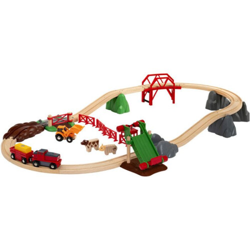 Brio 33984 De boerderij en batterijlocomotief circuit 1