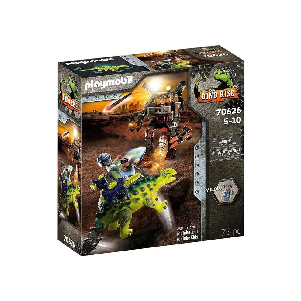 Playmobil 70626 Dino Rise Saichania: Invasion Of The Robot Playset 73 Pcs