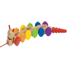 Vetolelu GOKI Nila - Pituus 39 cm - Vauvoille alkaen 12 kuukauden iästä - Vaaleanpunainen ja monivärinen