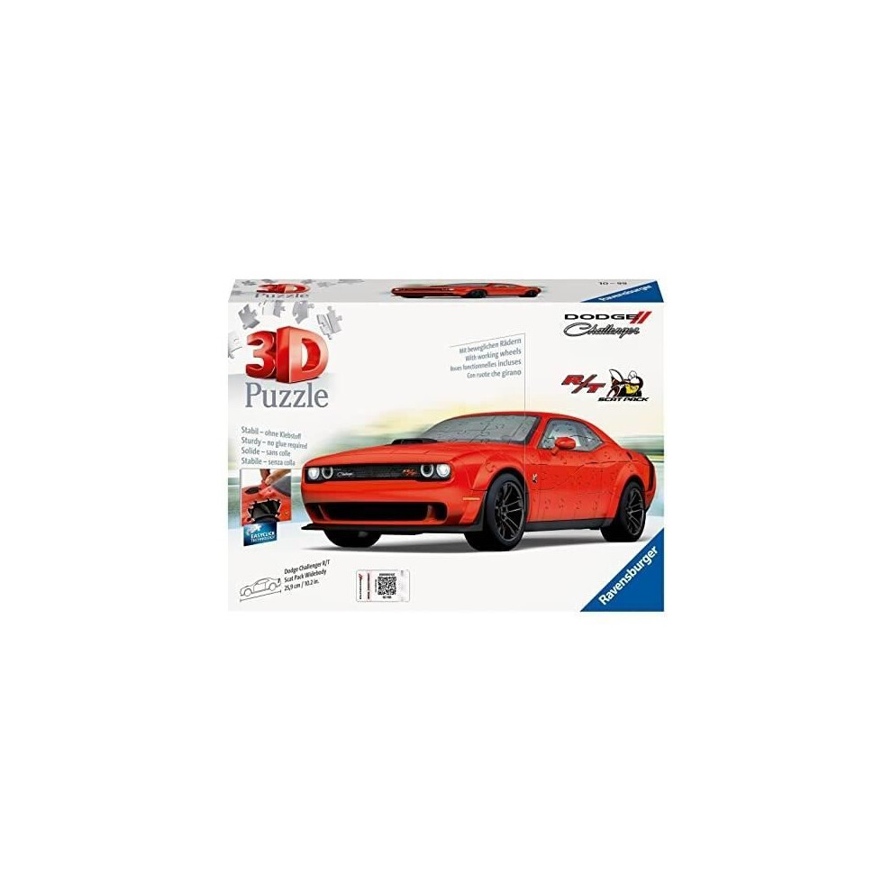 Ravensburger Dodge Challenger R/T Scat Pack Widebody 3D Puzzle 108 Pc(S) Vehicles