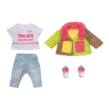 BABY born Deluxe Colour Coat 43cm - For Toddlers 3 Years & Up - Easy for Small Hands - Includes Coat, Shirt, Trousers & Shoes