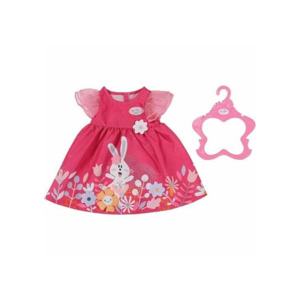 Photos - Doll Zapf Dress Flowers Fits BABY born up to 43cm Set Includes Flower Dress and hanger Suitable for children aged 3 years 832639