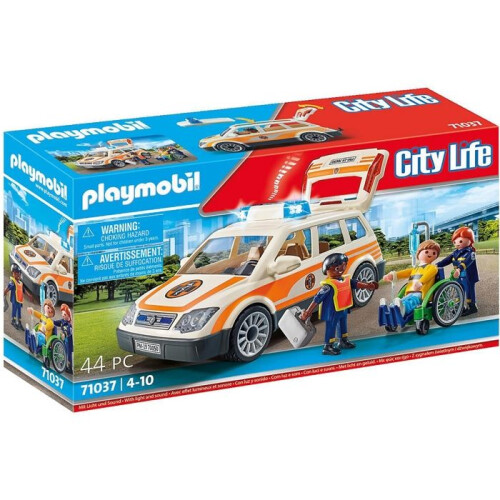 PLAYMOBIL City Life Figure Set 71037 Emergency Car
