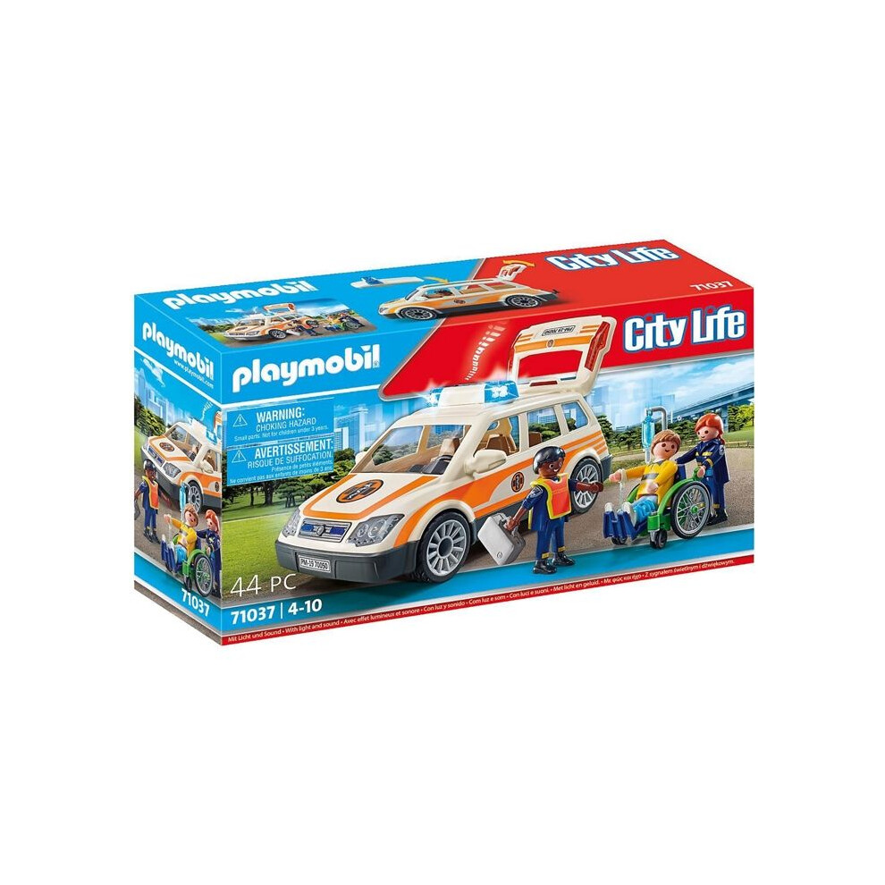 Playmobil City Life Figure Set 71037 Emergency Car