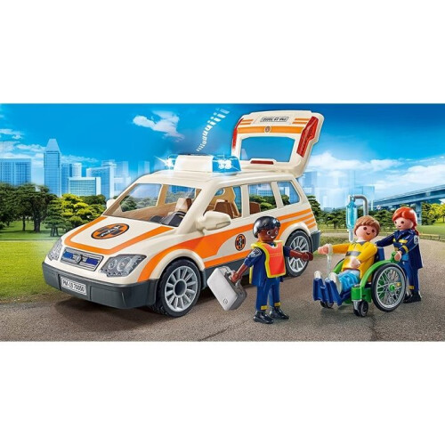 PLAYMOBIL City Life Figure Set 71037 Emergency Car 1