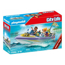 Viaje en lancha rápida de luna de miel de Playmobil