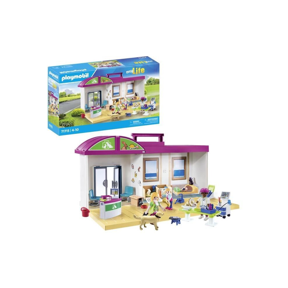 Playmobil Imitation Toy - 71715 - Veterinary Clinic - 4 Years - Unisex - Multicolor