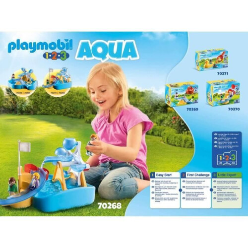 PLAYMOBIL Playmobil 1.2.3 Aqua Vattenhjul Karusell 2