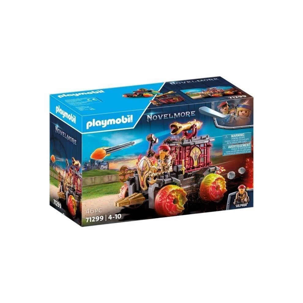 Playmobil 71299 Novelmore - Burnham Raider's Battering Ram, Medieval Castle And Knights Toy, Fun Imaginative Role Play, Playset Suitable For Children Ages 4+