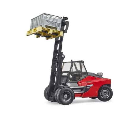 Bruder Carrello elevatore Linde HT160D con pallet e cassa - Bruder 1