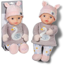 for babies Sweetie Mauve, Soft 30cm Tall Fabric Doll with Integrated Rattle, For Newborns, 710715 Zapf Creation