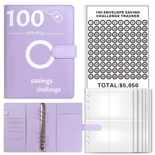 Budget Planner Challenge German, 100 Envelope Money Saving Challenge Savings Book