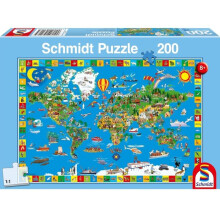 Puzzle Színes Föld Schmidt Játékok 200 db-os