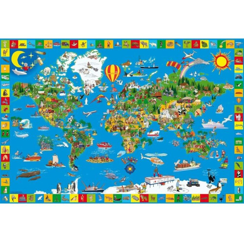 Puzzle Színes Föld Schmidt Játékok 200 db-os 2