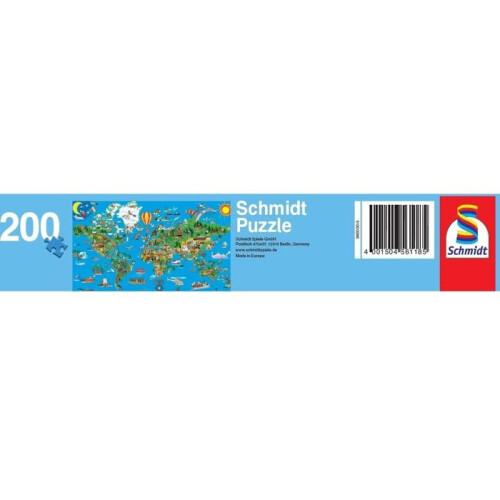 Puzzle Színes Föld Schmidt Játékok 200 db-os 1