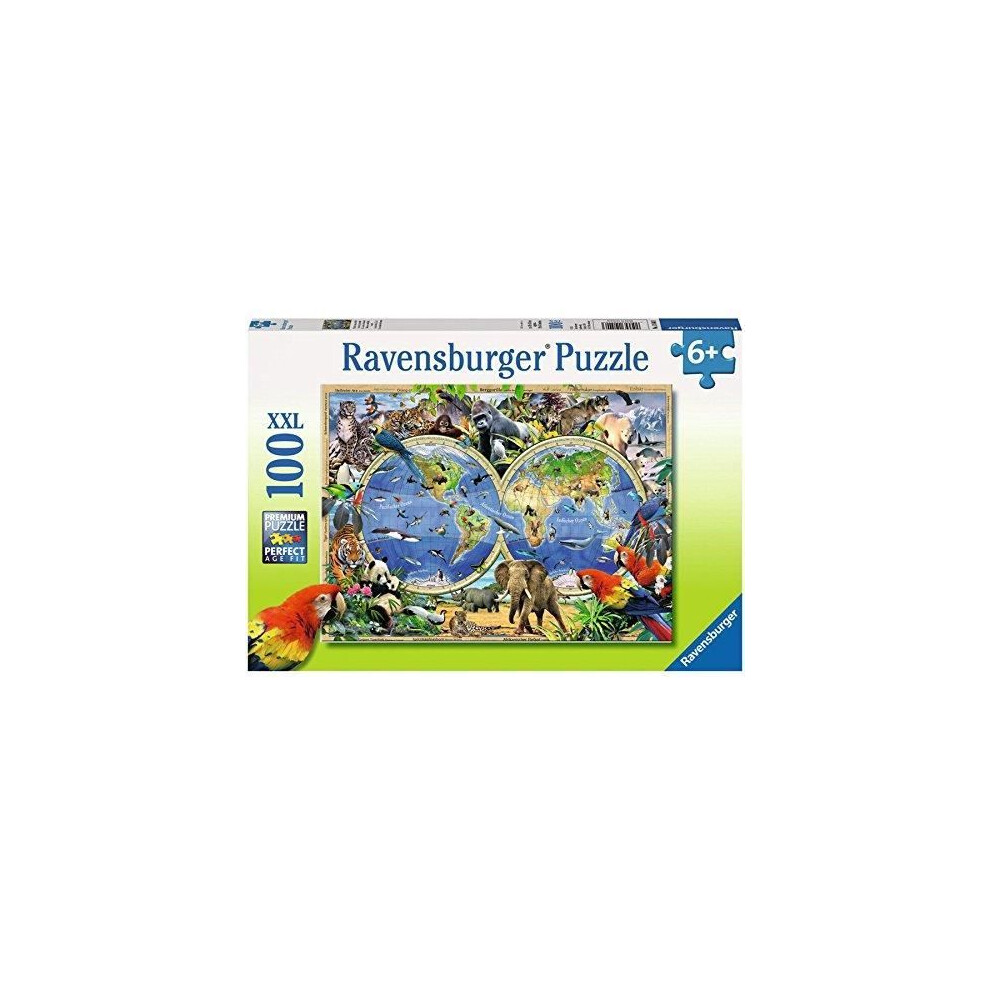 Ravensburger World Animals Puzzle - 100 Pieces - Xxl Pieces