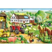 100 darabos Merry Farm Schmidt Játékok puzzle